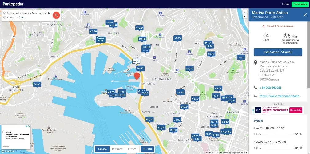 Parkopedia Genova