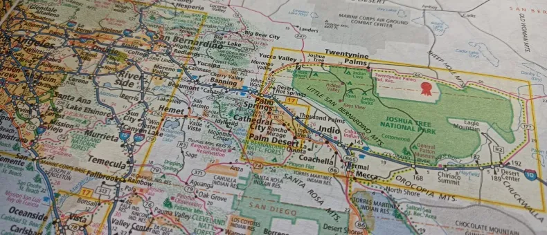 dettaglio mappa atlante stradale Rand McNally