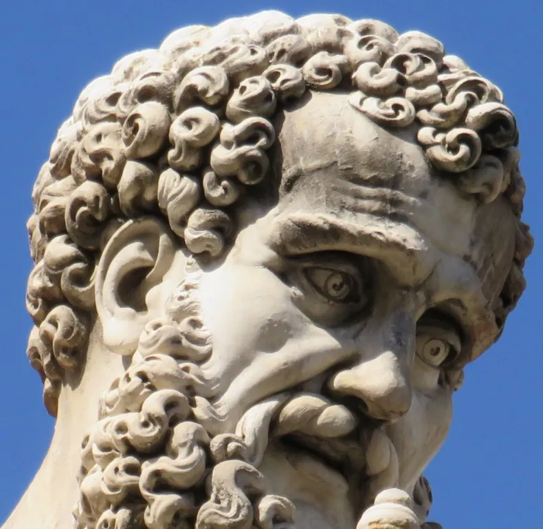 zoom faccia San Pietro